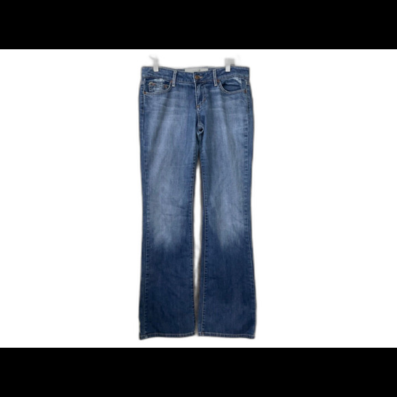 Joe's Jeans Womens 29 Blue Denim Stretch Flare Faded Low Rise made in the USA - Picture 1 of 14